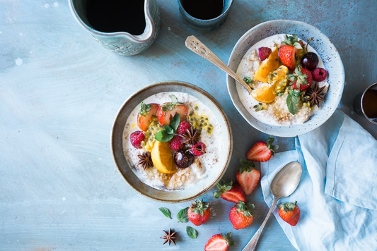 Bowls of healthy smoothies