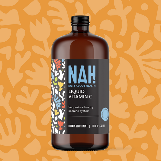 A bottle of liquid vitamin C by NAH!