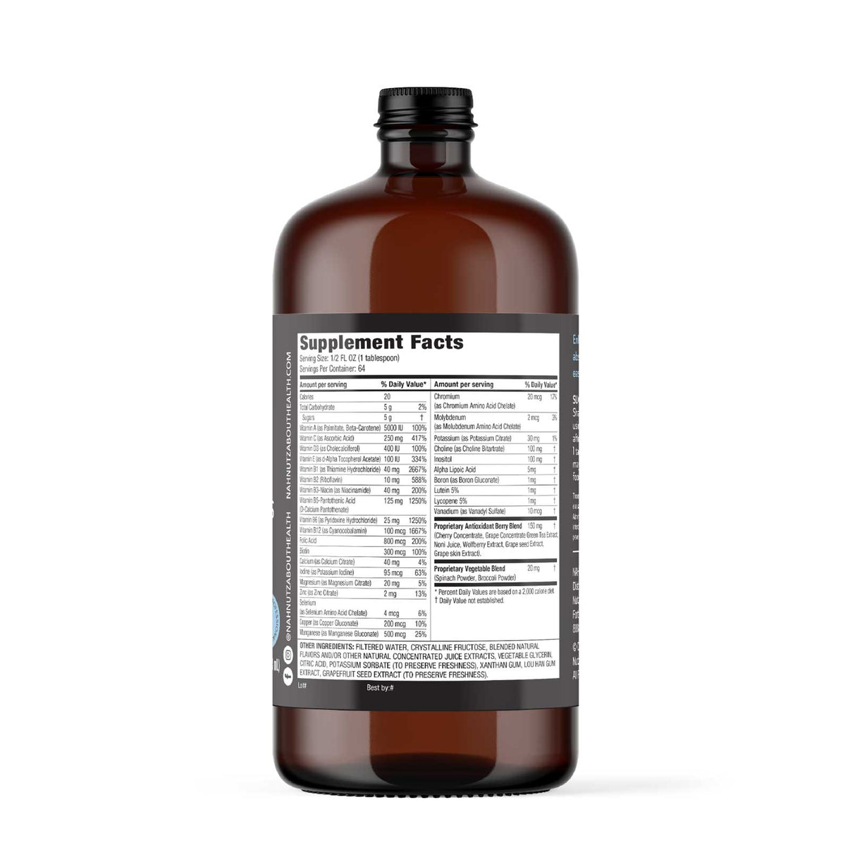 Liquid Super Multivitamins & Minerals NUTZABOUTHEALTH